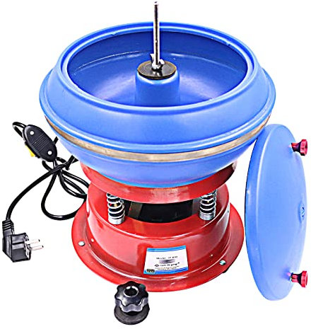 Máquina eléctrica Fabricante Tambor de Pulido vibratorio, Pulidora de Mangas Vaso vibratorio Máquina pulidora por vibración para Piezas de Metal Piedras Preciosas Jade Accesorios p
