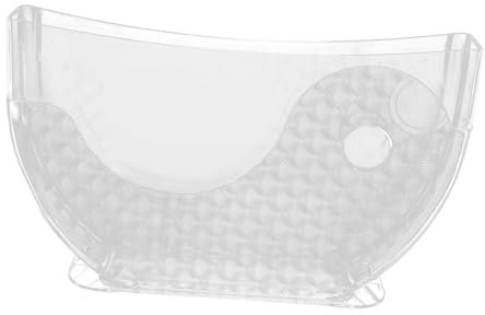 perfk Rice Paper Soaking Bowl, PP Construction, Holds Up to 30 Rice Papers, Transparent, Non-Slip Base