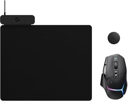 Logitech G G502 X Plus Lightspeed kabellose RGB-Gaming-Maus + POWERPLAY 2 kabelloses Ladesystem, unbegrenzte Ladung, anpassbares RGB, Hero 25K-Sensor, LIGHTFORCE-Hybridschalter – PC/Mac
