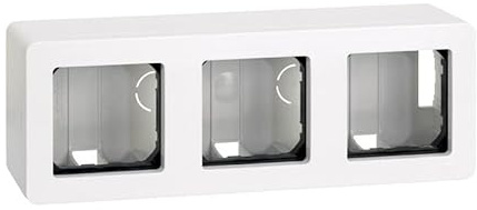 Plinthe blanche à 3 éléments, design alpin, parfaite pour les finitions intérieures et la protection des murs, idéale pour donner une touche élégante à vos pièces.