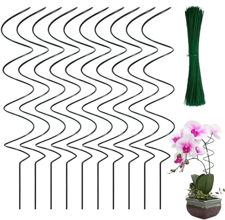 Bexdug Tomate Twist - Estaca giratoria de metal para plantas trepadoras | Estructura resistente al viento para plantas de vid de jardín, varillas de soporte para frutas, verduras, flores trepadoras