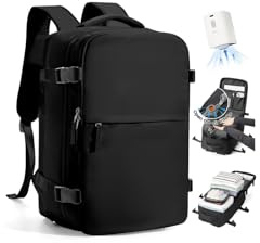 SZLX Zaino Ryanair 40x30x20 Sottovuoto con Pompa Zaino da Viaggio 40x30x20 Wizzair Bagaglio a Mano 40x20x25 Ryanair Donna Borse da Cabina per Easyjet 45x36x20 Uomo Zaino Laptop 14 Pollici Valigia