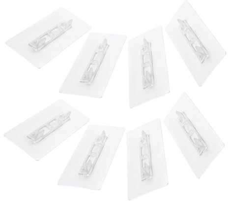Operitacx 8pcs No Drill Thickened Shelf Support Pegs Adhesive Shelf Brackets for Kitchen Cabinets Wardrobes and Closets Long Pins with Flexible and Traceless Removal