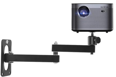 JIANBOHAIRS Projector Wall Mount Projectores Hanger Camera Housing Mounting Bracket - For CCTV Camera Projectors Webcam - With Rotation 360° Projector Mount Stand(Large)