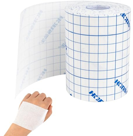 Fixierpflaster Rolle,Selbstklebendes Klebeband,Fixierpflaster Rolle aus Vliesstoff,Nicht Gewebter Wundverband,Bandage Zum Befestigen von Pflasterarten(10 cm x 10 m)