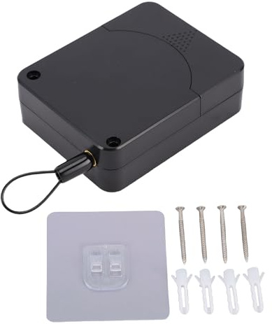 Spacnana Cierrapuertas Retráctil Cierrapuertas Automático con Cable de Acero Amortiguado para un Cierre Suave en Puertas Correderas e Interiores