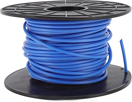 TARSHYRY Hilo de Desbrozadora Azul Redondo, 4mm de Grosor, 30m de Largo, para Cortacésped, Cable de Carrete de Repuesto