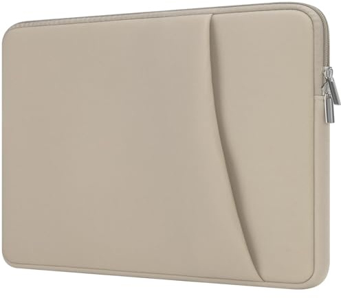 Laptophülle mit Reißverschluss-Zubehörtasche Kompatibel mit 15 bis 16 Zoll MacBook Air/Pro HP Asus Gepolstertes Laptop Hülle Stoßfest Schützend Sleeve Case für 15 bis 16 Laptop/Chromebook/Tablet