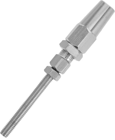 MAGICLULU Tendeur de Câble INOX Embout Fileté et Connecteur Marine pour Garde-Corps à Câbles, Montage Rapide sur Poteaux en Métal et Bois
