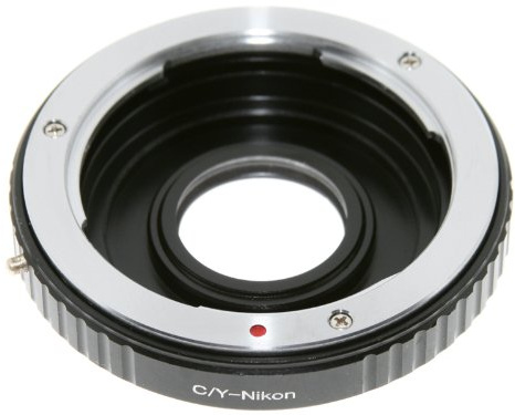 Anello adapter per montare ottiche con innesto Contax/Yashica su corpi Nikon a pellicola e digitali. Adattatore.