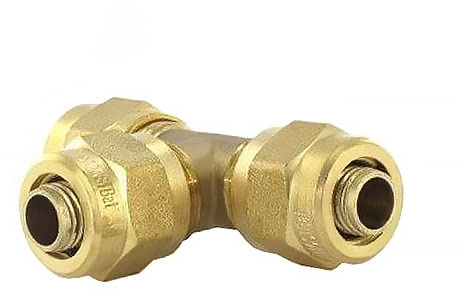 Watts - Raccord à compression - Té PER Retigripp à compression inégal Ø20 - Ø16 - Ø16