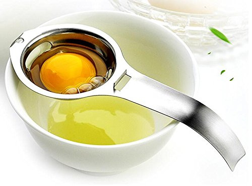 Eidyer Egg Separator Egg White Yolk Filter, 304 Stainless Steel Egg Sieve Kitchen Gadget for Cooking