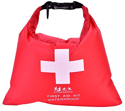 Dilwe Wasserdicht Erste Hilfe Tasche, 1.2L Outdoor Sport Verbandtasche mit Trockens?cken und First Aid Kit Tasche, für Outdoor