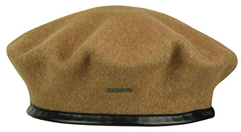 Kangol Beret Monty Baskenmütze Damenbaske Wollbaske Herrenbaske Baske Damen/Herren - mit Einfass Frühling-Sommer Herbst-Winter Winter