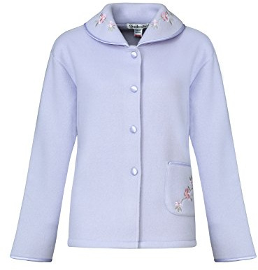 Slenderella Veste de lit boutonnée en polaire (16/18, lilas), lilas