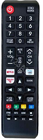 BELIFE® Ersatz Fernbedienung passend für Samsung GQ49Q70RGT | GQ49Q70RGTXZG | GQ50Q60T | GQ55Q60R | GQ55Q60RGTXZG