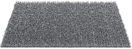 CSN Astro Turf Mat, 90 x 55 cm, Light Grey/Silver Grey, Doormat for Indoor and Outdoor Use, 100% Polyethylene, Incomparable Entrance Mat, Outdoor Dirt Catcher Mat