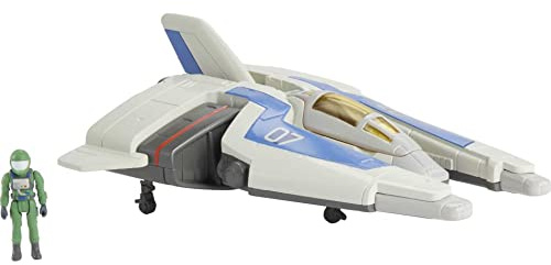 Mattel Disney and Pixar Lightyear Hyperspeed Series - Mini figura de acción y vehículo de juguete, Buzz Lightyear y nave espacial XL-07, vehículo de 5.6 pulgadas