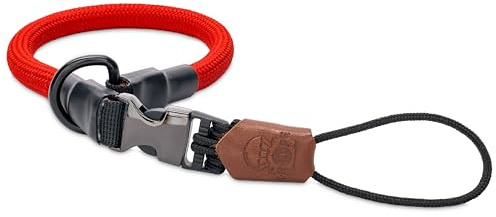 C-Rope Kamera Handschlaufe Loop aus Kletterseil | Kameragurt mit Schnellverschluss-System aus Kletter-Seil (Bright Red, 42cm)