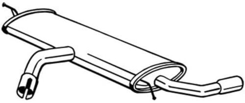 BOSAL Endschalldämpfer 233-645 | Kompatibel mit: VW GOLF SPORTSVAN VII, GOLF VII