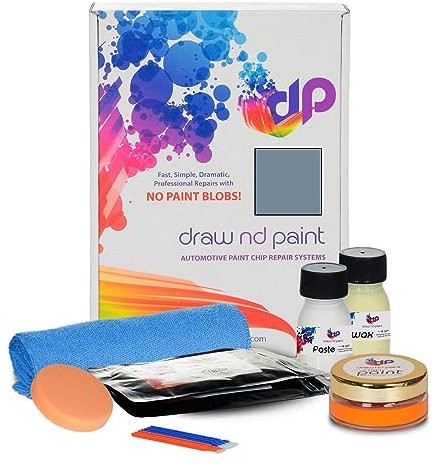 DrawndPaint Ausbesserungslack Lackreparatur Kratzerentfernung Autolackreparatur Ausbesserung Steinschlägen Kratzern am Auto Lackstift geeignet für Nissan Ocean Grey Met - Rap, S