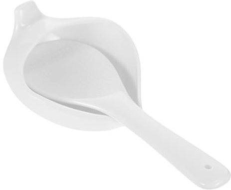 2pcs Cuchara de arroz de cerámica Cuchara japonesa Soporte for palillos Resto Tenedor Resto Cuchara de pie Resto Asiático Paletas de arroz Cuchara Cuchara Cucharas chinas Soportes for palillos Soporte