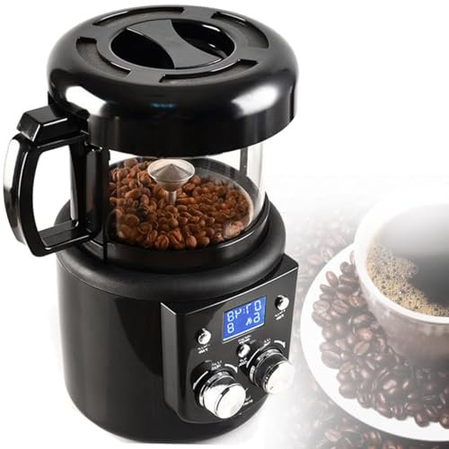 Caffettiera Bean Roaster macchina per uso domestico, Caffettiera con timer, Vetro ispessito trasparente, Auto,Modalità,220V