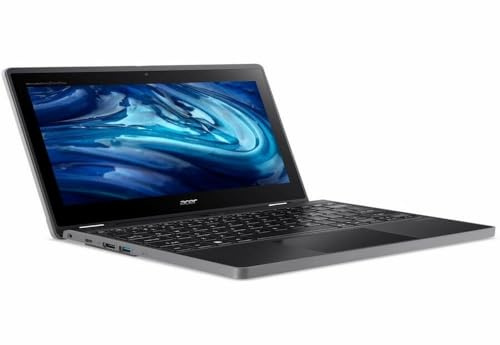 Acer TravelMate Spin B3 B311R-33 TMB311R-33-C872 Ordinateur portable convertible 2 en 1 avec écran tactile 11,6 HD 1366 x 768 Intel N100 Quad-core (4 cœurs) 8 Go RAM totale 128 Go SSD Noir
