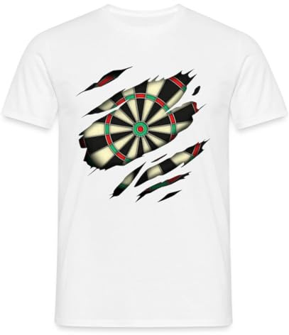 Darts Lives In Me Ripped Design Dartboard Dart Fan Gift Männer T-Shirt