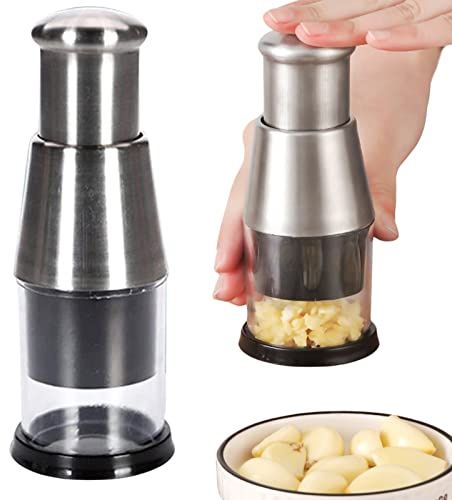 Knoblauchpresse, Zerkleinerer Für Gepressten Knoblauch, Knoblauch Zerkleinerer, Knoblauchschneider, Knoblauchhacker, Manueller Zerkleinerer Für Gepressten Knoblauch, Manuelle Knoblauchstampfer