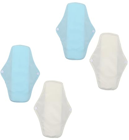 FRCOLOR 4piezas Almohadillas De Lavables Para Lactancia Compresa Higiénica Femenina Compresa Reutilizable Empapadores Cama Adultos