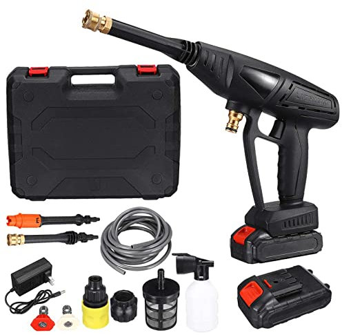 Nettoyeur Haute Pression, Nettoyeur électrique Multifonction avec buse réglable 3 en 1, laveuse électrique Portable pour Laver Les Voitures/arroser Les Fleurs/Nettoyer Les sols
