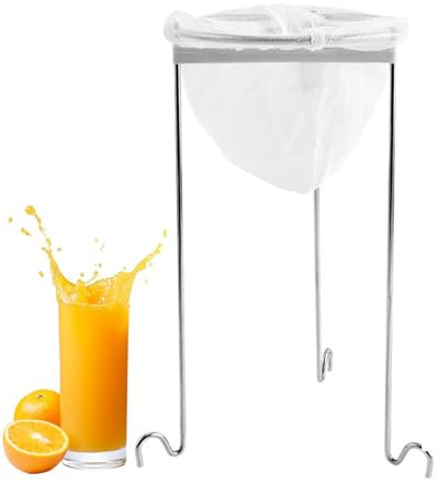 Juice Strainer, Stainless Steel Sieve, Jelly Strainer Stand, Kitchen Straining Kit, Jam Strainer Rack, Sieve Stand Kit for Straining Yogurt, Homemade Vinegar, Juice, Broth