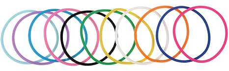 HOOTNEE 10stücke Silikon-gelee-armbänder Farbige Gummiarmbänder Dehnbare Silikonarmbänder Für Erwachsene Leicht Und Hautfreundlich