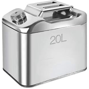 SRKATI Benzinkanister Ölwechselkanister 20L Edelstahl-Kraftstofftank, Benzin, Lagerung, Öl, Kanister, Gaskanister, Auto, Motorrad, LKW, Auto, Kraftstoffkrüge mit Ölleitung