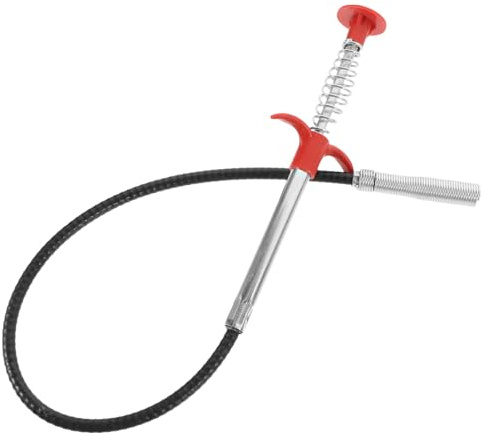 NULYLU Desatascador de Desagües Flexible 60 Cm, Herramienta de Dragado Multifuncional Garra de Agarre Flexible, Limpiador de Obstrucciones para Fregadero y Baño, Limpieza de Tuberías