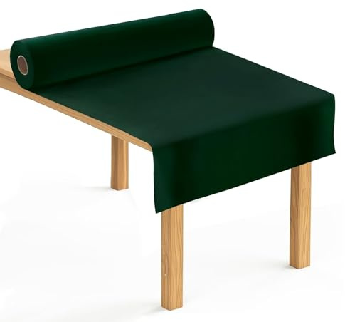 Anise Star Tischdeckenrolle 1,18x25m, Dunkelgrün, Party & Deko | Einweg Stoffähnlich, Vlies Meterware, Papiertischdecke Rolle, Flexibel Zuschneidbar, Platzsparend Für Bankettfeiern