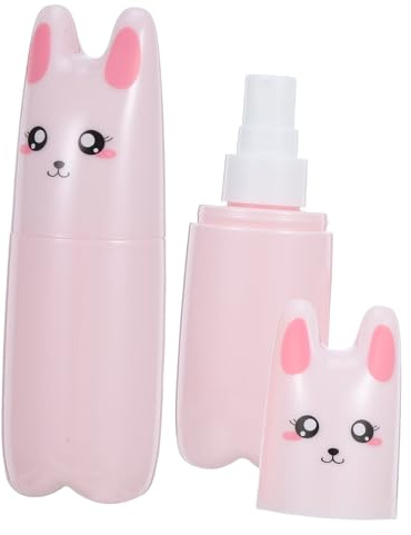 DEARMAMY Botella Rociadora de Agua Diseño de Gato Rosa 70ml 2 Piezas