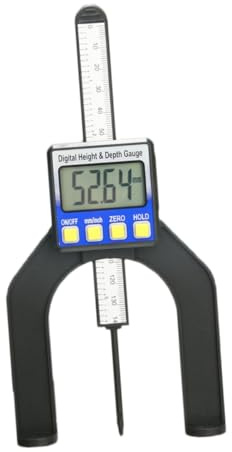 CLISPEED Tiefenmesser Mit Lcd-anzeige Magnetische Füße Für Frästische Messwerkzeug Für Holzbearbeitung Umschaltbare Einheiten