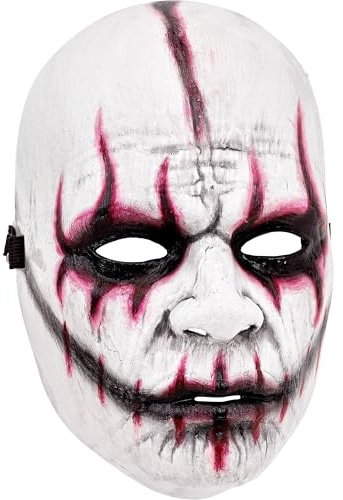 W WIDMANN MILANO Party Fashion - Maske für Erwachsene, Gesichtsmaske Killer Clown, Accessoire Halloween, Karneval