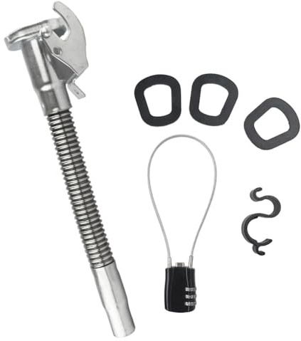 Fangxuee Getto Flessibile In Acciaio Inossidabile di Ricambio per Bombole di Gas Americane da 5L, 10L, 20L, Lunghezza 29,5 Cm.