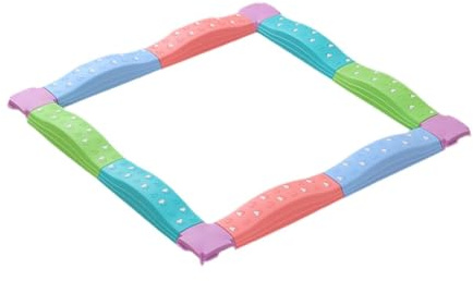 Générique Poutre D'équilibre pour Enfants, Blocs de Jeu, Parcours D'obstacles Variés, 12 pièces colorées