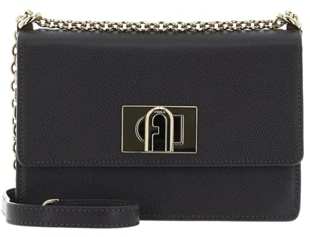 Furla Leder Umhängetasche Abendtasche 1927 Mini Crossbody 20 Urban Gray dunkelgrau