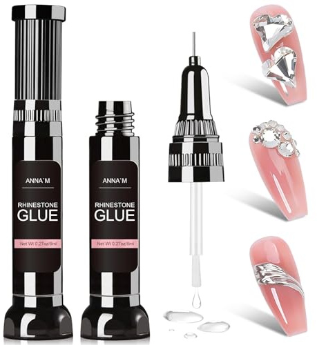 8ml Solide Colle Faux Ongles,Stylo de PréCision De colle à ongles Transparent Super,Fort AdhéSif gel,Nail art Sculpting Gel,Nail Art Design Sculpture nail Styling dans la Maison(2 Stylo)