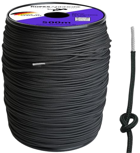 Seil Dyneema®-Kern 3mm mit PES Polyester Polyestermantel Dyneemaseil 10m - 100m von Ropes and More® (10m - ohne Spule)