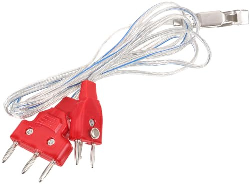 UPKOCH Pince de Câble en Acier Inoxydable pour Équipement de Clôture d'Escrime au Fleuret Cordon de Masque d'Escrime Rouge Câble pour Feuille Fournitures Professionnelles pour