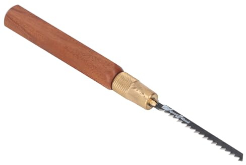 Tbest Compact Hand Hack Saw Hex Wooden Handle Detachable Accurate Portable Camping Handsaw with 5 Blades Hand SawWoodworking Handsaw's Ergonomically Handle is Provide to Fatigue