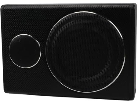 Dioche 8 Tums Bilsubwooferförstärkare - 8 Tums Ultratunn Aktiv Subwoofer för Bil - 800 W Kraft, Uppslukande Ljudupplevelse