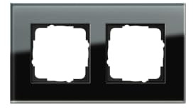 Gira 021205 021205 Rahmen 2-fach Esprit Glas, schwarz