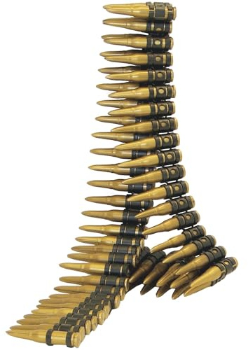 Smiffys Ceinture balles, or, 96 balles, 150cm de long Halloween